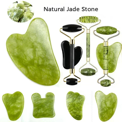 Gua sha en jade naturelle