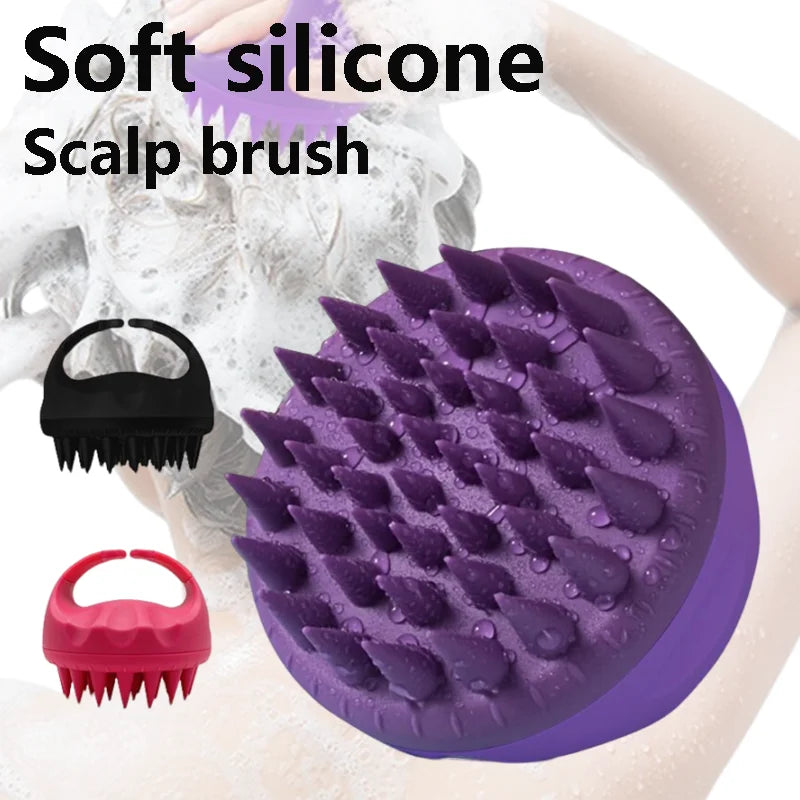 Brosse pour le Cuir Chevelu en Silicone